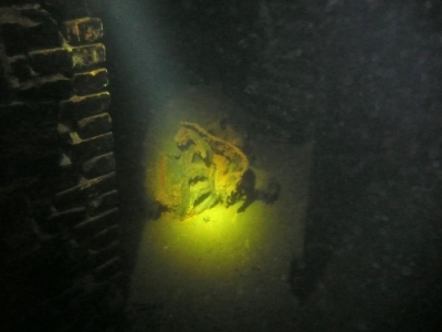 Motor im oberen Pumpenhaus