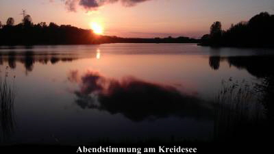 Abendstimmung am Kreidesee